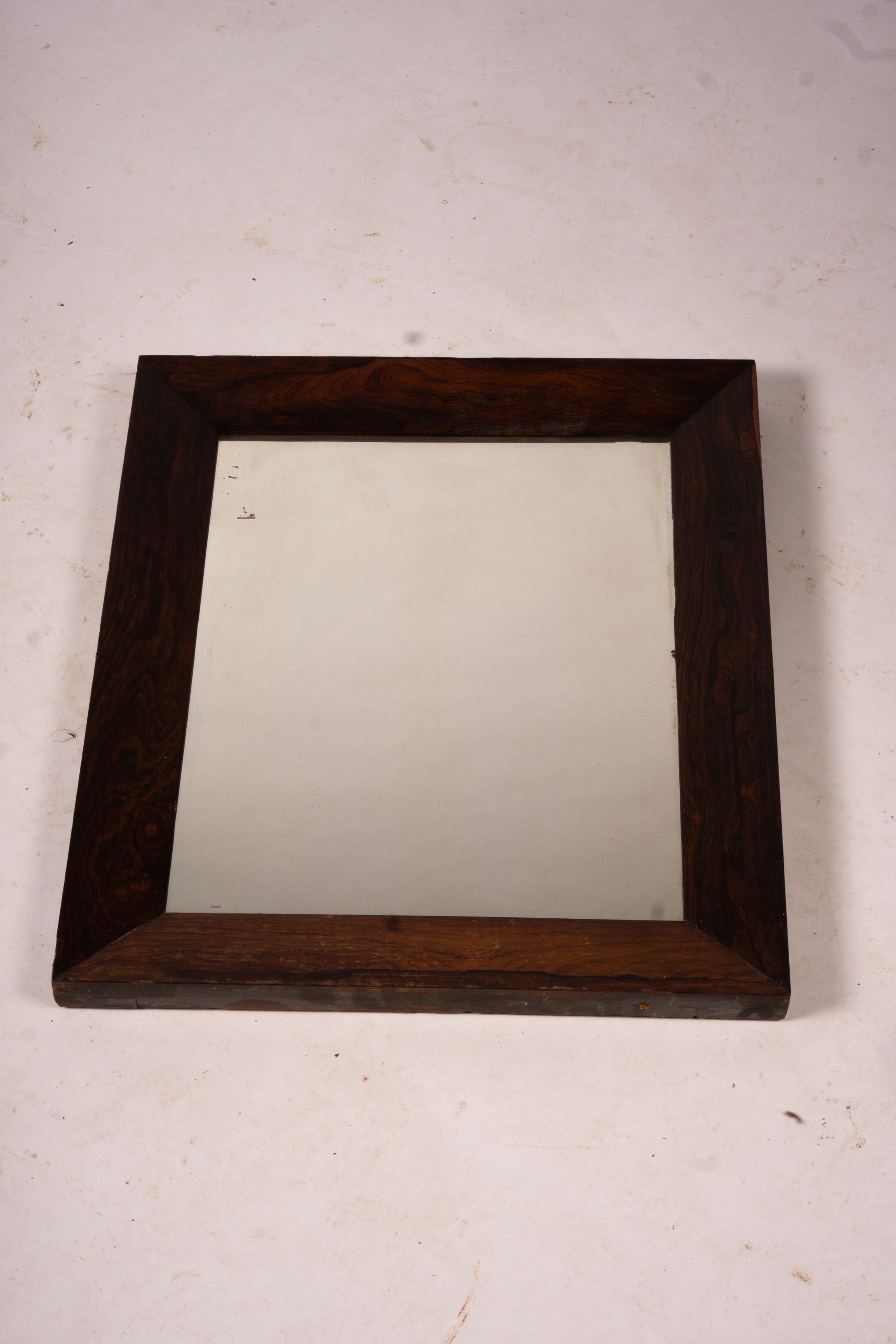 A 19th century mahogany Military toilet mirror, W.61cm H.44cm, together with two other wall mirrors